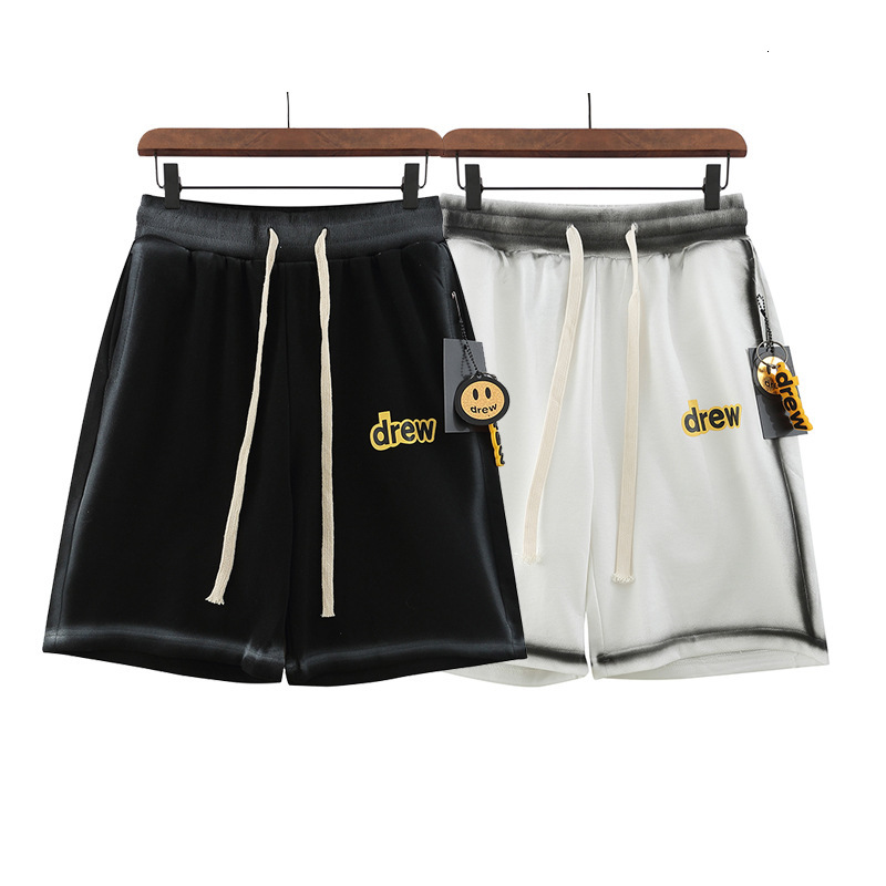 shorts drew letter printing fashion brand men's and women's drawstring capris sweatpants, White;black
shorts drew letter printing fashion brand men's and women's drawstring capris sweatpants, White;black