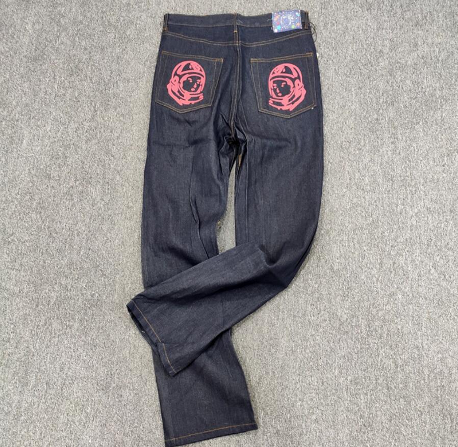 2021 Popular fashion straight leg all-match hip-hop non-stretch casual trousers button cartoon print puree jeans trendy, Blue
2021 Popular fashion straight leg all-match hip-hop non-stretch casual trousers button cartoon print puree jeans trendy, Blue