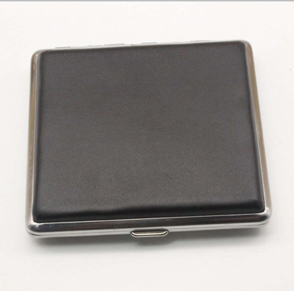 Cigarette case Black Leather 20 men's products metal leather iron clip cigarette case ultra thin
Cigarette case Black Leather 20 men's products metal leather iron clip cigarette case ultra thin