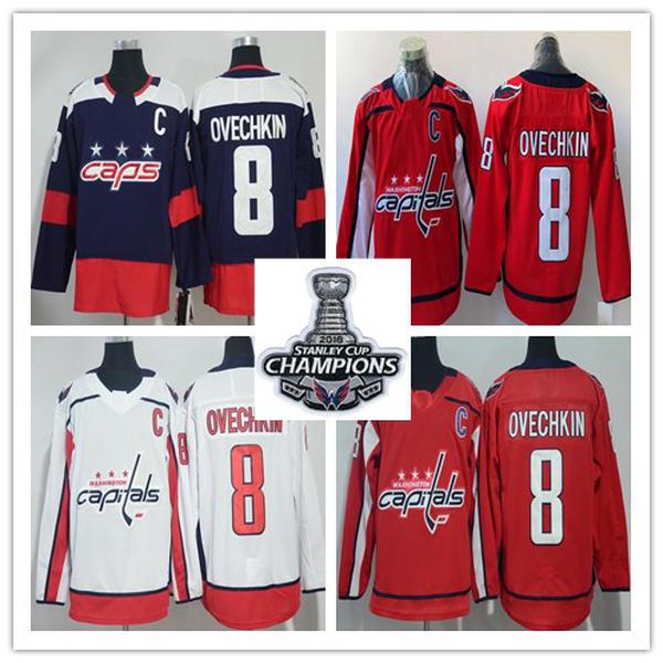 2018 Stanley Cup Champions Jerseys Washington Capitals 8 Alex Ovechkin 77 T.J. Oshie ice Hockey navy white red stitched Jersey
2018 Stanley Cup Champions Jerseys Washington Capitals 8 Alex Ovechkin 77 T.J. Oshie ice Hockey navy white red stitched Jersey