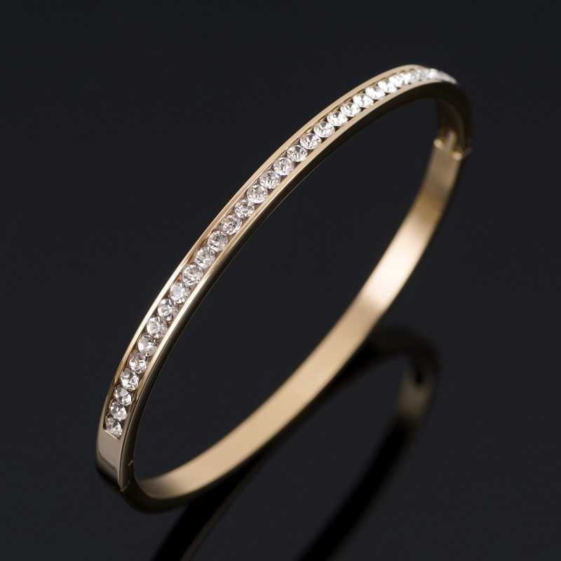 Fashion Round Crystal Stainless Steel Bracelets for Women Friends Gifts Luxury Rhinestones Cuff Bangle Couple Wedding Jewelry Q0719
Fashion Round Crystal Stainless Steel Bracelets for Women Friends Gifts Luxury Rhinestones Cuff Bangle Couple Wedding Jewelry Q0719