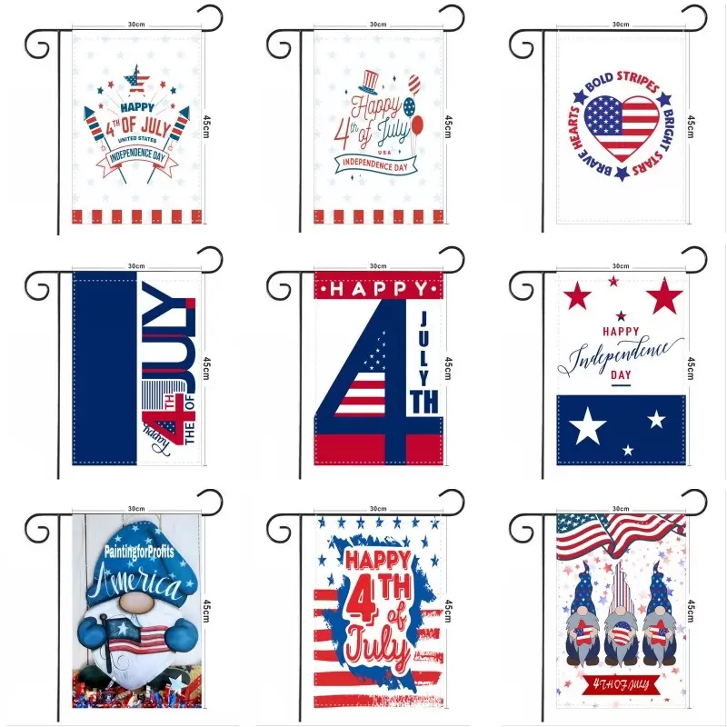 NEWUSA Independence Day Pongee Garden Flag 30*45cm Happy 4th July Outdoor Garden Hanging Flag Gnomes Design Garden Banner CG001
NEWUSA Independence Day Pongee Garden Flag 30*45cm Happy 4th July Outdoor Garden Hanging Flag Gnomes Design Garden Banner CG001