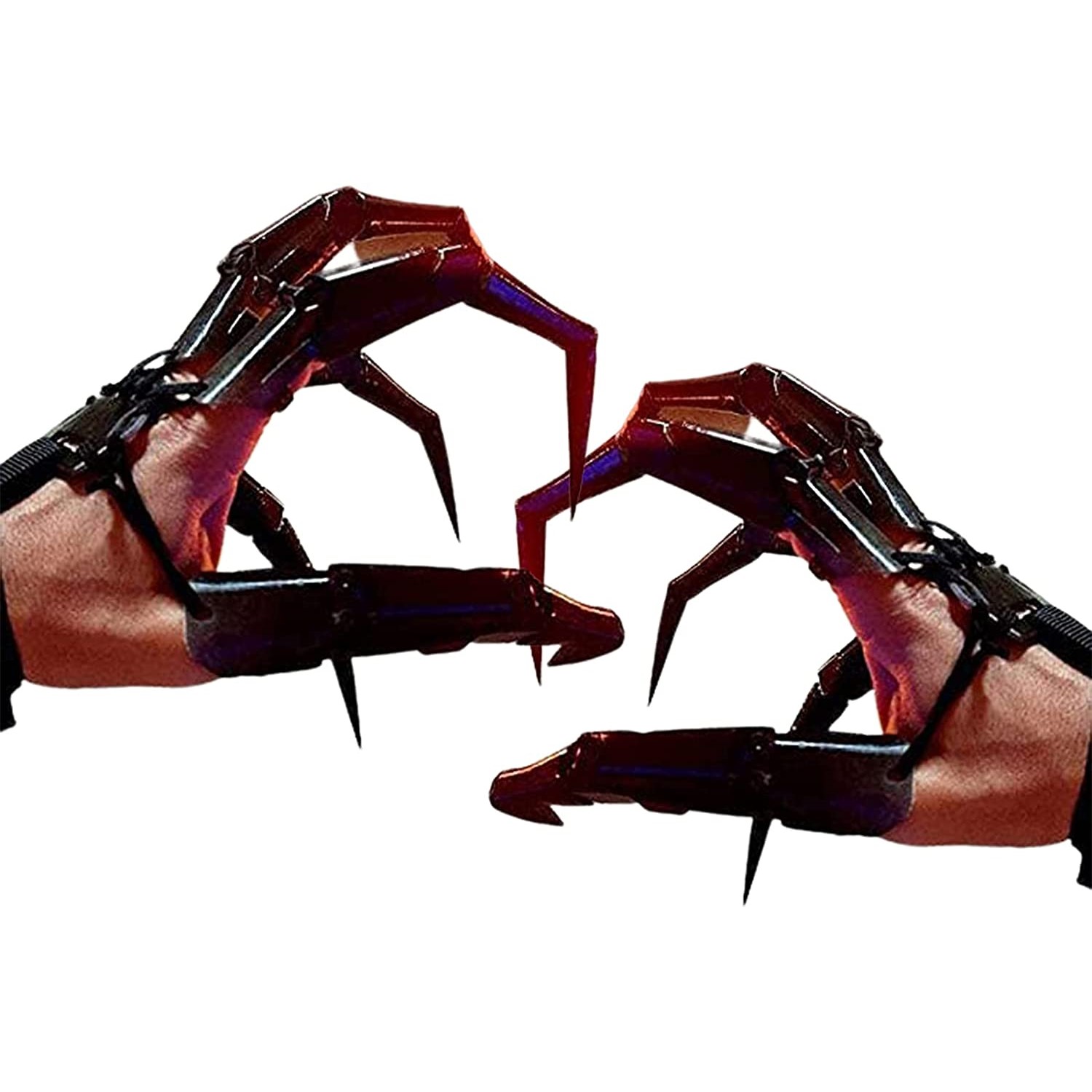 Halloween Articulated Fingers 3D Printed Toy Extensions Fits All Finger Sizes Flexible As Your Own Hand Cosplay Prop Gear