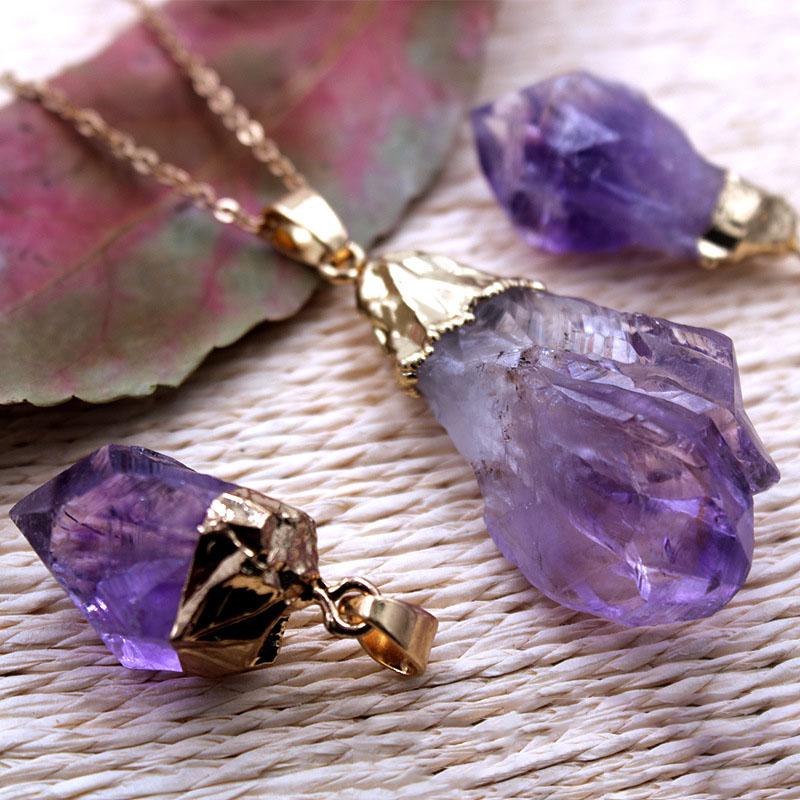 Pendant Necklaces Genuine Natural Purple Crystal Necklace For Women Irregular Quartz Amethyst Druzy Choker Reiki Healing Jewelry 1Pc, Silver
Pendant Necklaces Genuine Natural Purple Crystal Necklace For Women Irregular Quartz Amethyst Druzy Choker Reiki Healing Jewelry 1Pc, Silver