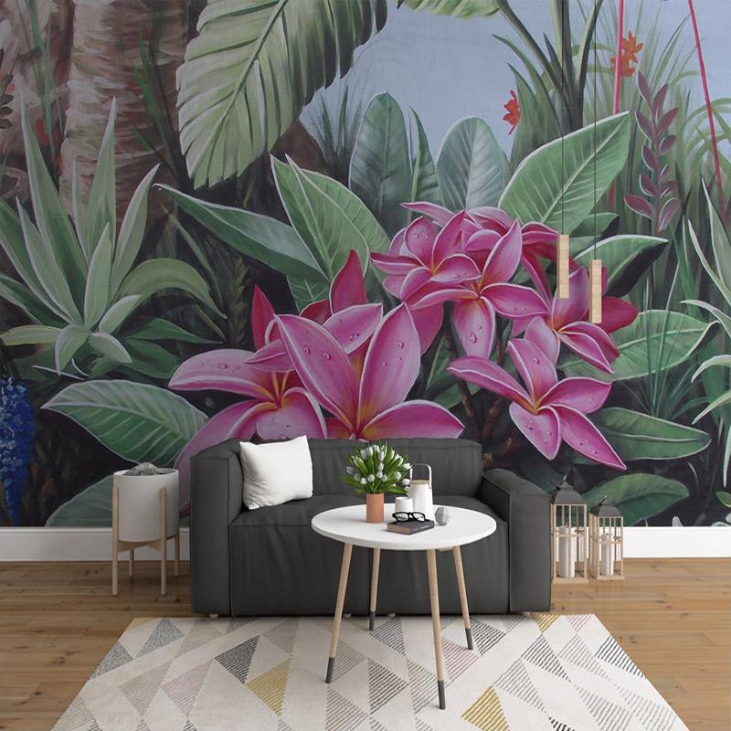 Wallpapers Custom Po Mural Wallpaper 3D Hand Painted Tropical Rainforest Plant Flower Living Room Bedroom Background Wall Decor Painting, As pic
Wallpapers Custom Po Mural Wallpaper 3D Hand Painted Tropical Rainforest Plant Flower Living Room Bedroom Background Wall Decor Painting, As pic