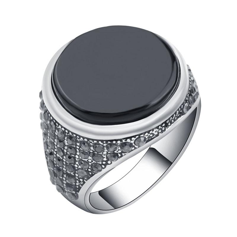 Cluster Rings Vintage Enamel For Men Punk Classic Black Round Drip Imitation Stones Male Jewelry Aceessories Gift
Cluster Rings Vintage Enamel For Men Punk Classic Black Round Drip Imitation Stones Male Jewelry Aceessories Gift