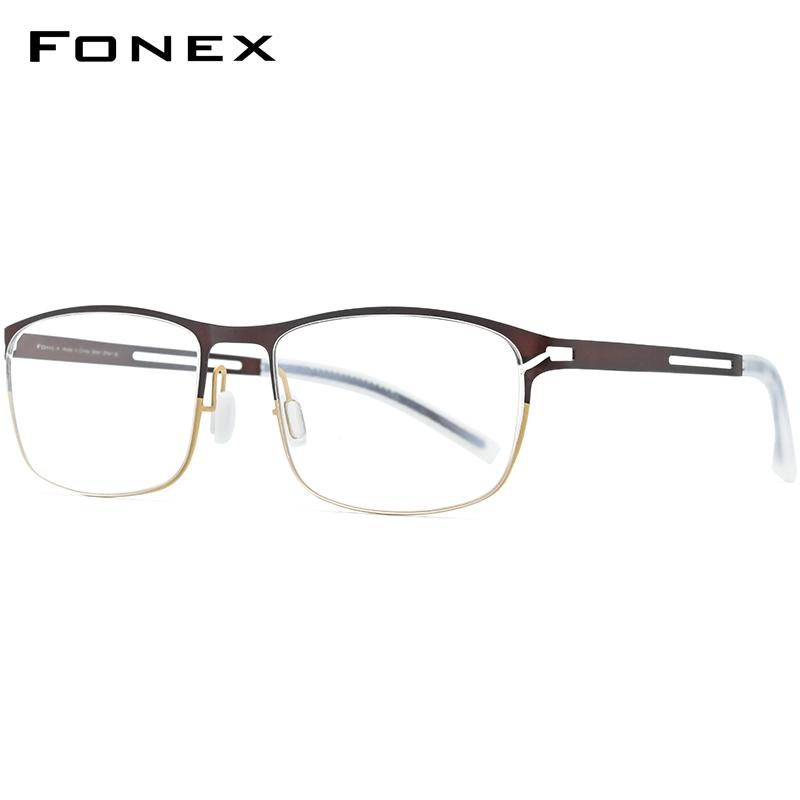 Fashion Sunglasses Frames FONEX B Titanium Eyeglasses Frame Men Square Optical Prescription Eye Glasses 2021 Antiskid Silicone Screwless
Fashion Sunglasses Frames FONEX B Titanium Eyeglasses Frame Men Square Optical Prescription Eye Glasses 2021 Antiskid Silicone Screwless