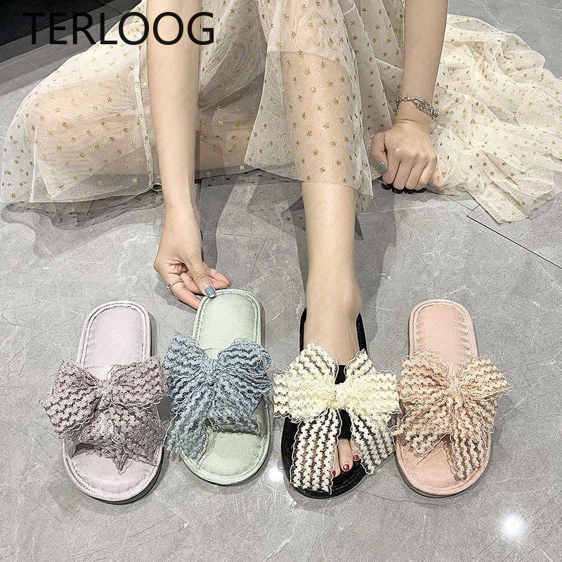 Summer Slippers Women Shoes Sandals Fashion Design Lace Bow Decoration Flip Flops Beach Dress, Black
Summer Slippers Women Shoes Sandals Fashion Design Lace Bow Decoration Flip Flops Beach Dress, Black