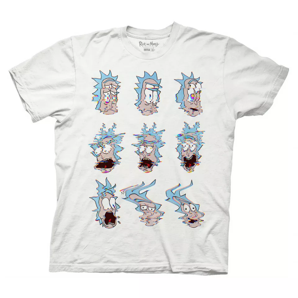 Rick And Morty Glitch T-Shirt Brand NEW Sub Pop Excellent Quality!