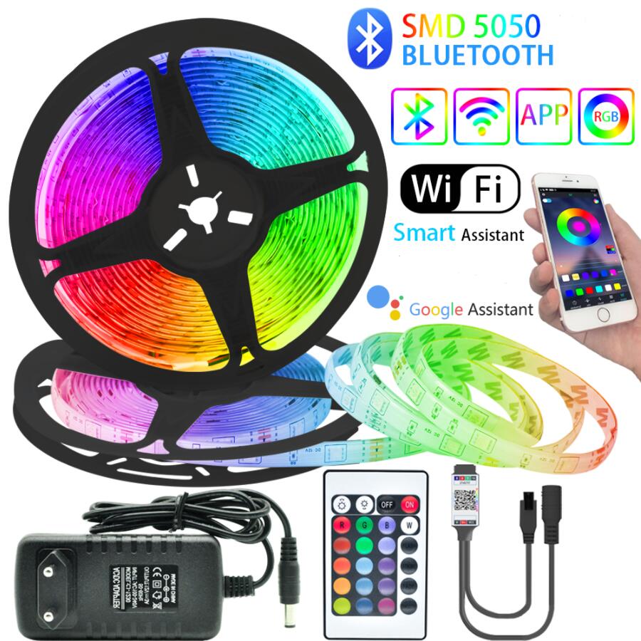 Led Strip Lights 65.6ft 20M 5050 RGB 360 LEDs Color Changing Lights Strip for Christmas Halloween Bedroom Home Decoration with App Wi-fi Rem
Led Strip Lights 65.6ft 20M 5050 RGB 360 LEDs Color Changing Lights Strip for Christmas Halloween Bedroom Home Decoration with App Wi-fi Rem