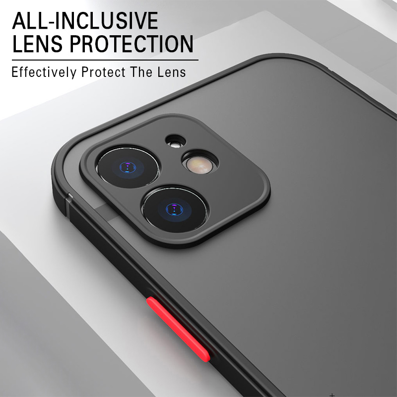 cell phone cases Luxury Silicone Shockproof Matte for iPhone 11 12 Pro Max Mini X XS XR 7 8 Plus SE Ultra Thin Transparent Cover