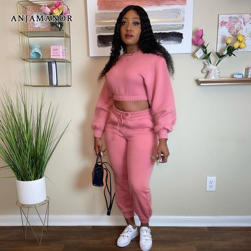 Women's Two Piece Pants ANJAMANOR Thick Warm Sweatsuits For Women Winter Clothes Cropped Hoodie Sweatpants Sets Womens Outifits D73-EE60, White
Women's Two Piece Pants ANJAMANOR Thick Warm Sweatsuits For Women Winter Clothes Cropped Hoodie Sweatpants Sets Womens Outifits D73-EE60, White