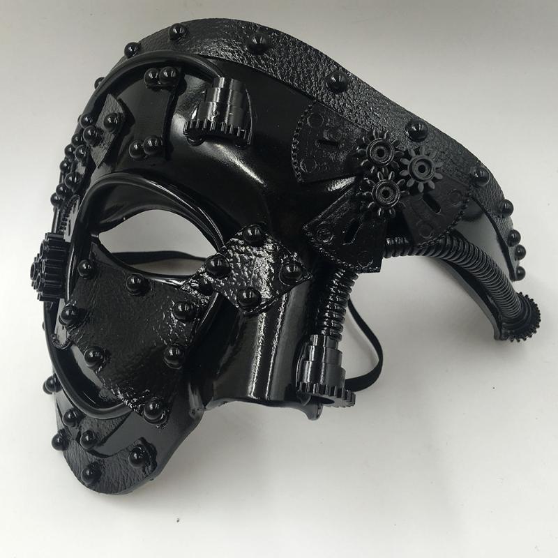 Other Event & Party Supplies Adult Anime Masque Mechanical Gear Mask Steampunk Punk Masquerade Cosplay Ball Half Face Men Costume Halloween