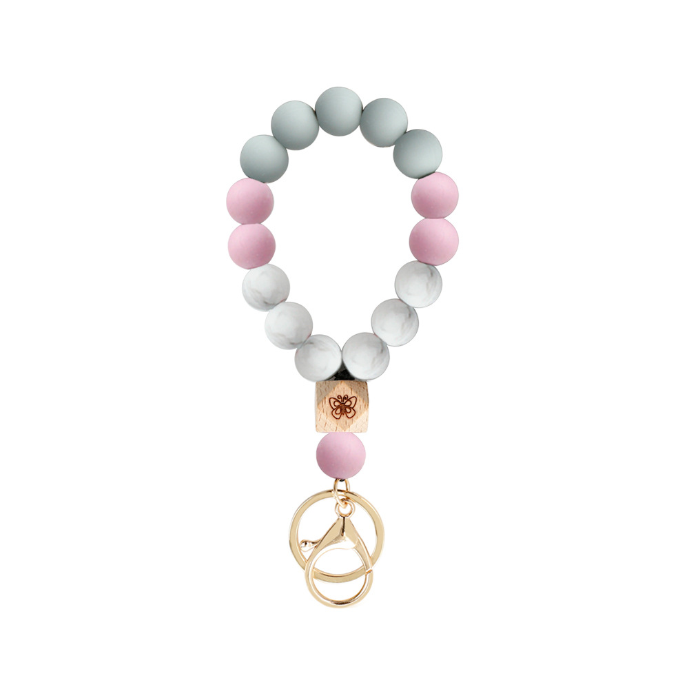Silicone Bead Strand Bracelet key rins Butterfly Wood keychain wristband bangle cuff handbag hangs for women men fashion jewelry will and sandy, Slivery;golden
Silicone Bead Strand Bracelet key rins Butterfly Wood keychain wristband bangle cuff handbag hangs for women men fashion jewelry will and sandy, Slivery;golden