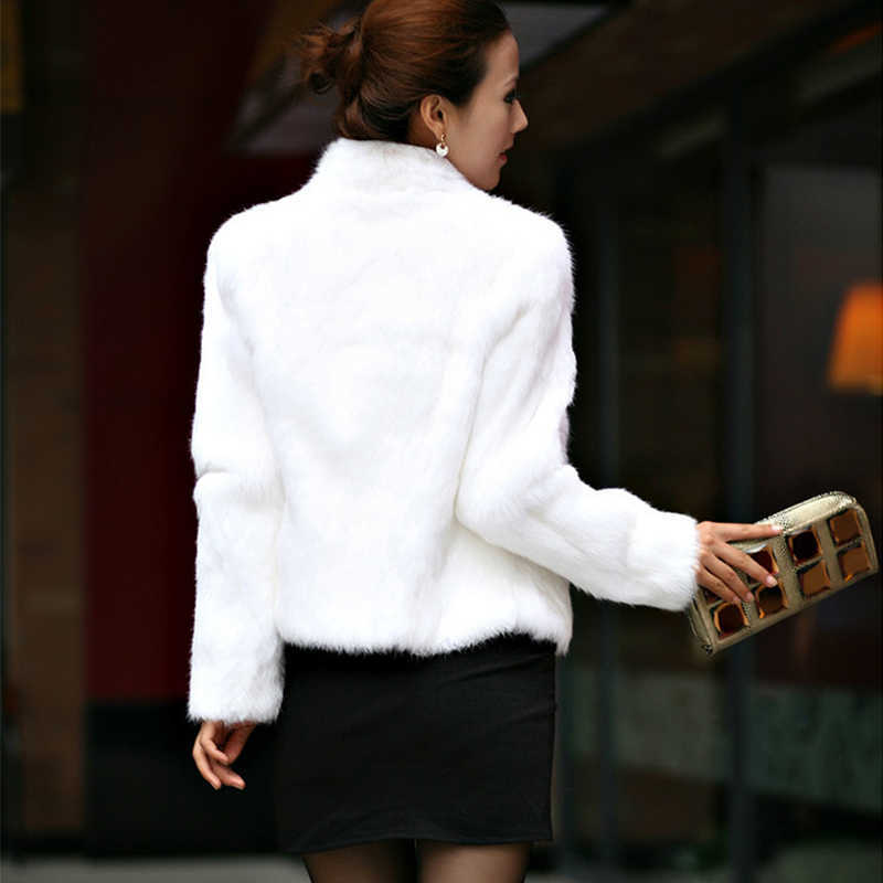 Women's Faux Fur Coat Fluffy Plush Coats Autumn And Winter Ladies Long Sleeve Special Woman Clothing Overcoat Female 211019