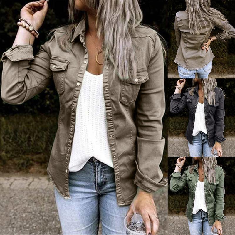 Women's Jackets Denim Jacket With Fur Black Jean Mid Length Shirt Coat Fashion Slimming Solid Women #t3g, Black;brown
Women's Jackets Denim Jacket With Fur Black Jean Mid Length Shirt Coat Fashion Slimming Solid Women #t3g, Black;brown