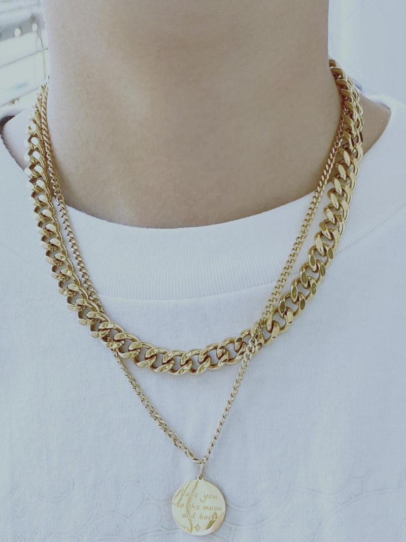 Set Fashion Luxury Women Necklace Gold Color Luxe Jewelry Stainless Steel Chains
Set Fashion Luxury Women Necklace Gold Color Luxe Jewelry Stainless Steel Chains