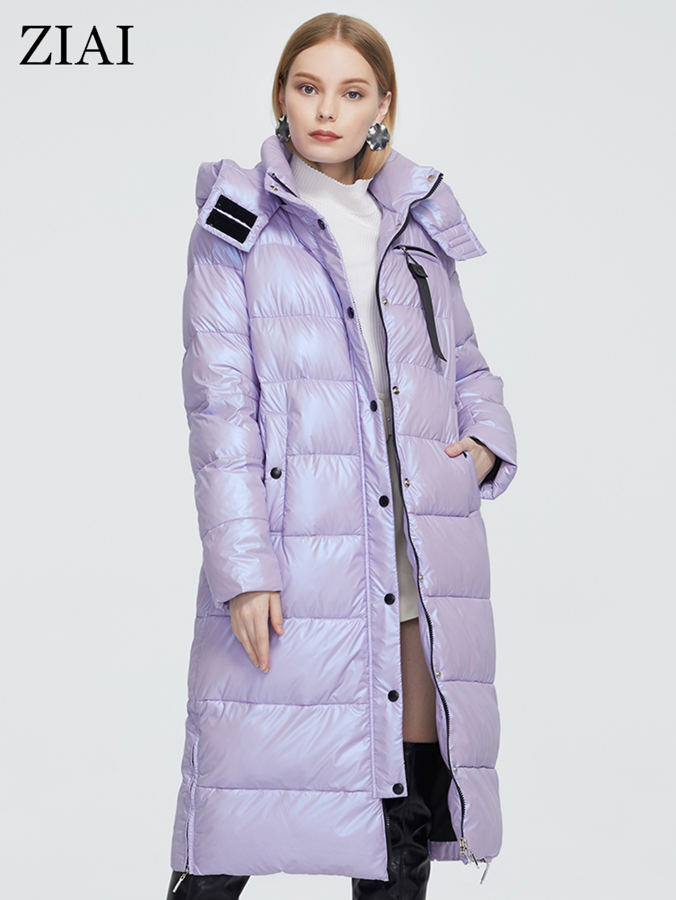 ZIAI 2021 Winter Women Parka Long Warm Female Jaet Colorful Fabric Fashion Slim Womens Coat Perfect Brand Quality Hot ZR-9510, N136 blue
ZIAI 2021 Winter Women Parka Long Warm Female Jaet Colorful Fabric Fashion Slim Womens Coat Perfect Brand Quality Hot ZR-9510, N136 blue