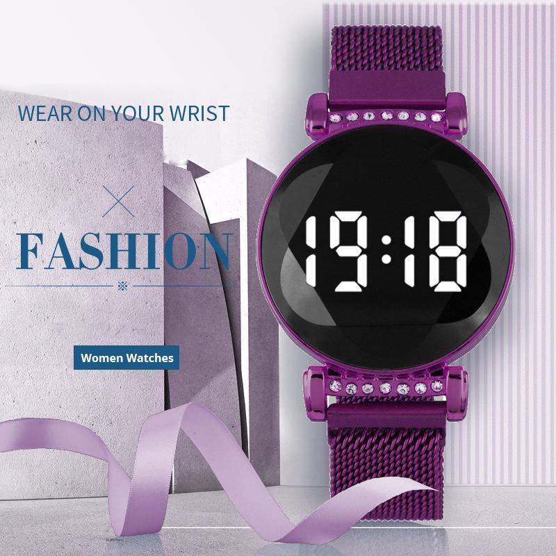 Luxury Touch Screen LED Women Magnetic Bracelet Watches Gold Digital Dress Watch Quartz Wristwatch Ladies Clock Relogio Feminino Wristwatche, Blue
Luxury Touch Screen LED Women Magnetic Bracelet Watches Gold Digital Dress Watch Quartz Wristwatch Ladies Clock Relogio Feminino Wristwatche, Blue