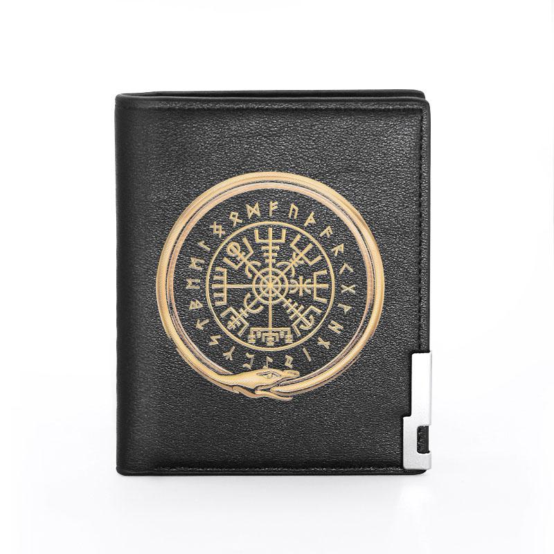 Viking Triangle Aegishjalmur Symbol Printing Men Wallet Clip Leather Women Bifold Holder Short Purse Male Gift Wallets, Red;black
Viking Triangle Aegishjalmur Symbol Printing Men Wallet Clip Leather Women Bifold Holder Short Purse Male Gift Wallets, Red;black