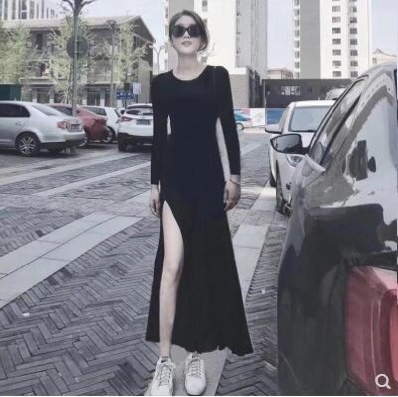Casual Dresses High Elastic Oversize Black O Neck Long Sleeve Modal Cotton Dress Women Split Mermaid Wild Vestido Autumn Grey Bottom, Black;gray
Casual Dresses High Elastic Oversize Black O Neck Long Sleeve Modal Cotton Dress Women Split Mermaid Wild Vestido Autumn Grey Bottom, Black;gray