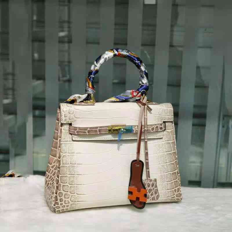 Outlet Bags Herme Leather KellyBag New Fashion 30 Just The Same Himalayan Crocodile Platinum Large Capacity Portable Have Logo Birkinbag
Outlet Bags Herme Leather KellyBag New Fashion 30 Just The Same Himalayan Crocodile Platinum Large Capacity Portable Have Logo Birkinbag