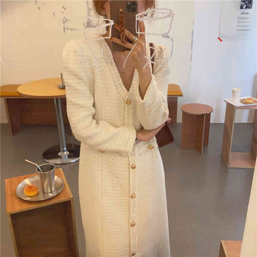S-M Plus Size Spring Dress Girls Boho Solid Female Vintage Party Oversize Long Sleeve Women es Robe Vestido 210423