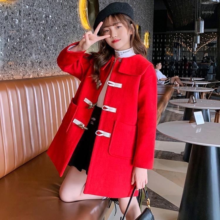 Coat 2021 Girls Autumn Winter Trench Woolen Warm Thickening Red And Green Color Children Wear Long Windbreaker For Kids Outwear, Blue;gray
Coat 2021 Girls Autumn Winter Trench Woolen Warm Thickening Red And Green Color Children Wear Long Windbreaker For Kids Outwear, Blue;gray