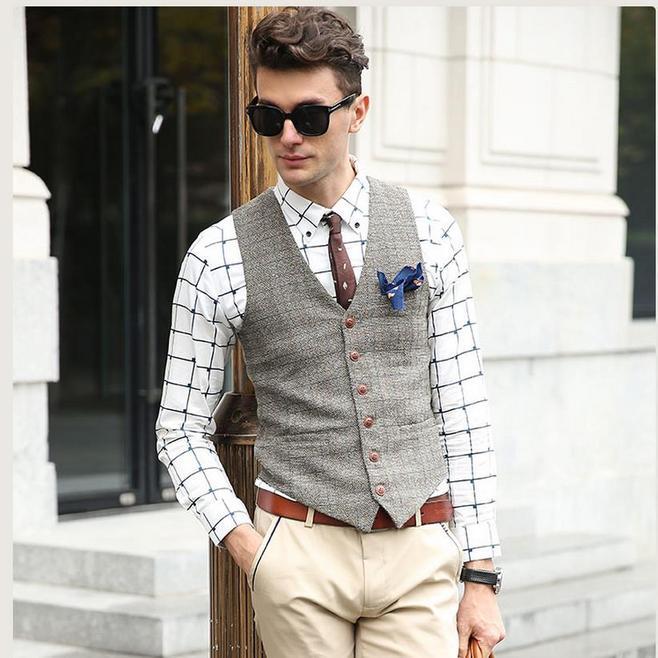 Men's Vests Plaid Suit Vest Men Jacket Sleeveless Gilet Classic Tweed British Style Slim Fit Winter Autumn Plus Size Waistcoat, Black
Men's Vests Plaid Suit Vest Men Jacket Sleeveless Gilet Classic Tweed British Style Slim Fit Winter Autumn Plus Size Waistcoat, Black