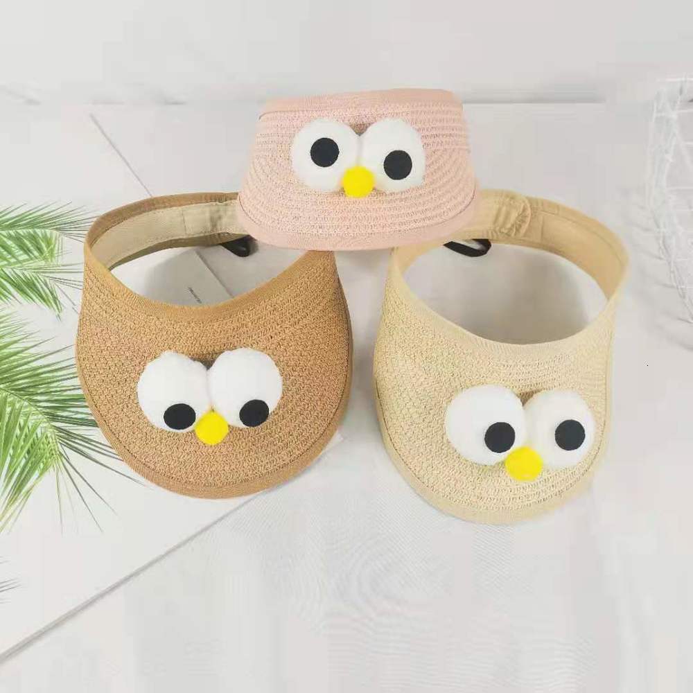summer Baby Hat children's sun protection empty top straw hat baby cartoon big eyes super cute Velcro, Yellow
summer Baby Hat children's sun protection empty top straw hat baby cartoon big eyes super cute Velcro, Yellow