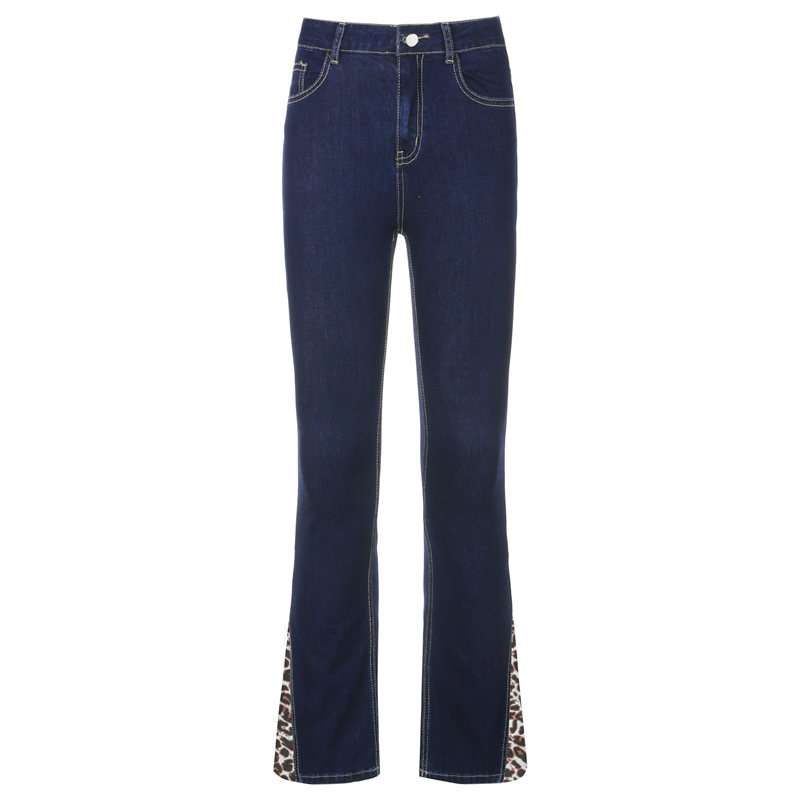 Woman flare jeans high Waist slim Jeans blue Denim Streetwear Vintage Quality Fashion Spring trousers Pants 210524