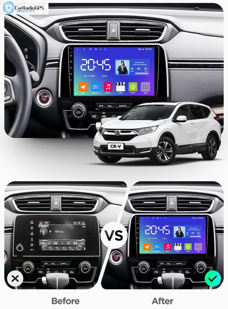 Car dvd Radio Multimedia Video Player For Hond CRV 2017-2019 Audio Navigation GPS Head Unit 4+64G 2 Din Android 10