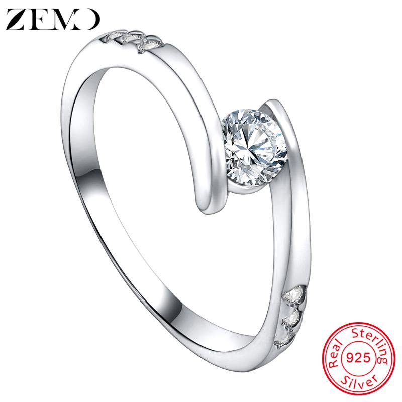 Cluster Rings ZEMO 100% Pure 925 Sterling Silver Ring Set Luxury CZ Wedding For Women Vintage Engagement Fashion Jewelry
Cluster Rings ZEMO 100% Pure 925 Sterling Silver Ring Set Luxury CZ Wedding For Women Vintage Engagement Fashion Jewelry