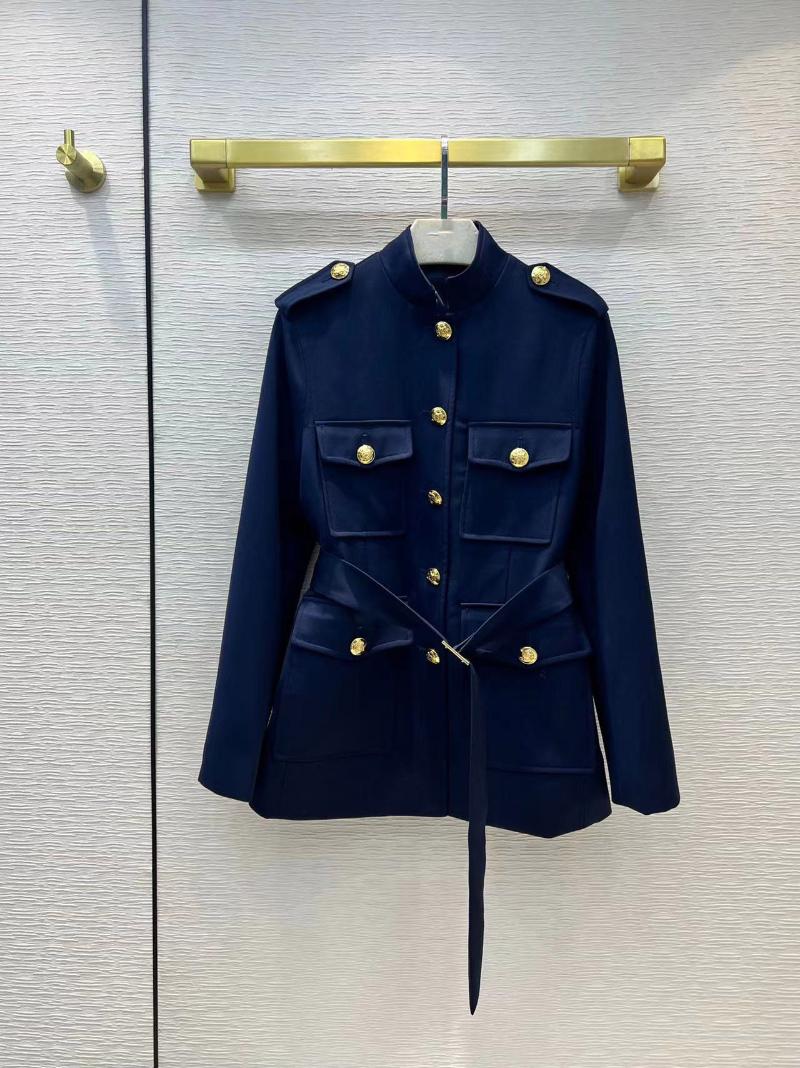 Women' Wool & Blends Fashion High-quality Runway 22 Early Spring Products Cool Retro Gold Buckle Stand-collar Blue Jacket Handsome Tooling
Women' Wool & Blends Fashion High-quality Runway 22 Early Spring Products Cool Retro Gold Buckle Stand-collar Blue Jacket Handsome Tooling