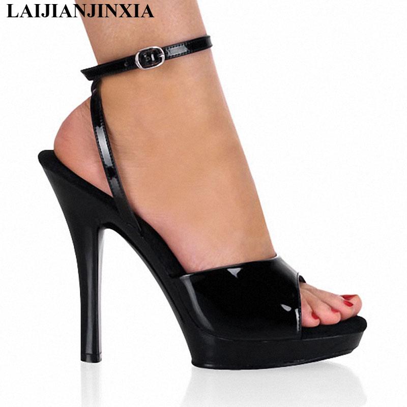 Sexy Party Wedding Shoes 13CM High Heel Platform Summer Lady Women Sandals, Black
Sexy Party Wedding Shoes 13CM High Heel Platform Summer Lady Women Sandals, Black