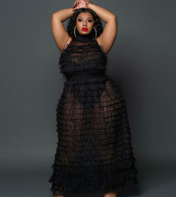 Casual Dresses plus size clothes Vintage lace cloth sexy milk silk one-piece underwear sleeveless dress two-piece set, Black
Casual Dresses plus size clothes Vintage lace cloth sexy milk silk one-piece underwear sleeveless dress two-piece set, Black