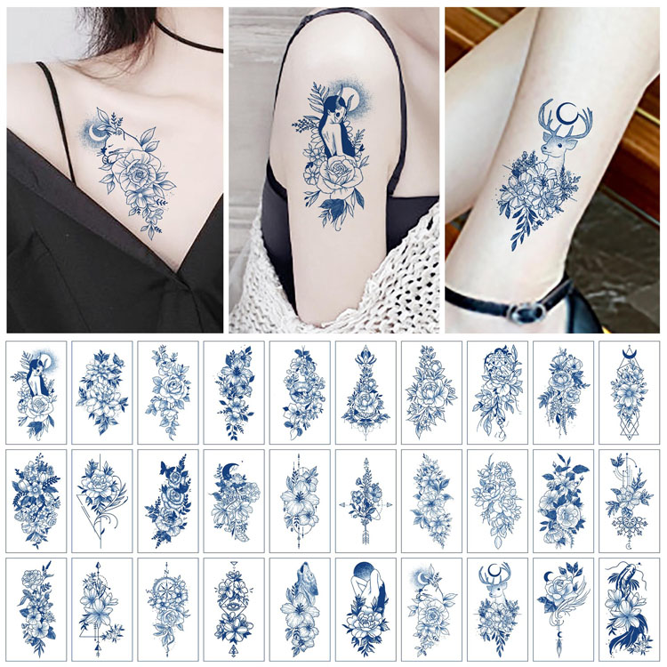 Tattoos Sticker Waterproof various 30styles Tattoo Men Women Disposable Transfer Tatoos 
Tattoos Sticker Waterproof various 30styles Tattoo Men Women Disposable Transfer Tatoos