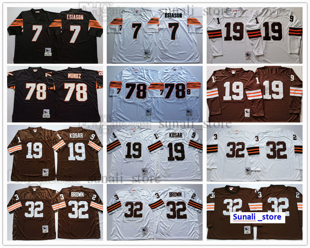 NCAA Football 78 Anthony Munoz Jerseys 7 Boomer Esiason 32 Jim Brown 19 Bernie Kosar Team Black White Man Vintage All Stitched
NCAA Football 78 Anthony Munoz Jerseys 7 Boomer Esiason 32 Jim Brown 19 Bernie Kosar Team Black White Man Vintage All Stitched