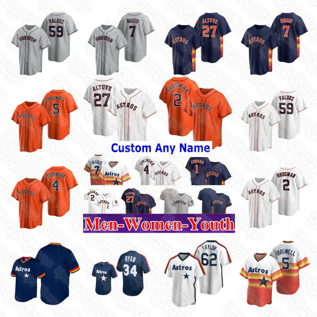Houston 4 George Springer Jersey Astros 10 Yuli Gurriel 27 Jose Altuve 35 Justin Verlander 5 Jeff Bagwell 7 Craig Biggio 1 Carlos Correa 44 Yordan Alvarez jerseys, Custom
Houston 4 George Springer Jersey Astros 10 Yuli Gurriel 27 Jose Altuve 35 Justin Verlander 5 Jeff Bagwell 7 Craig Biggio 1 Carlos Correa 44 Yordan Alvarez jerseys, Custom
