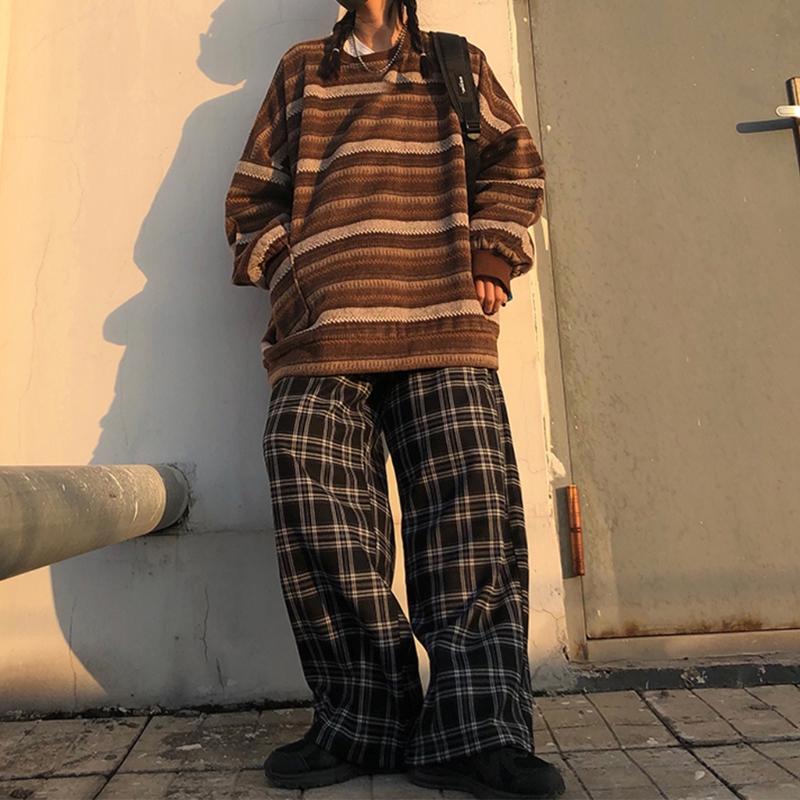Women's Sweaters Women Men Vintage Striped Long Sleeve Sweater Japanese Harajuku Style Oversized Pullover Tunic Top Hip Hop Loose Knitwear J, White;black
Women's Sweaters Women Men Vintage Striped Long Sleeve Sweater Japanese Harajuku Style Oversized Pullover Tunic Top Hip Hop Loose Knitwear J, White;black