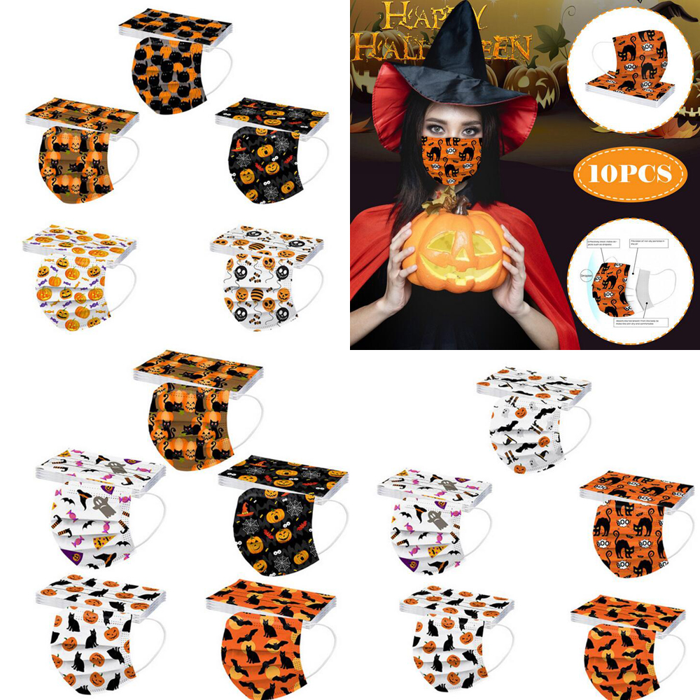 Adult Halloween Pumpkin Cartoon Three-layer Party Disposable Mask Brand Designer Men Women 95% Filtration Efficiency Dustproof Prevention of Influenza Face Masks
Adult Halloween Pumpkin Cartoon Three-layer Party Disposable Mask Brand Designer Men Women 95% Filtration Efficiency Dustproof Prevention of Influenza Face Masks