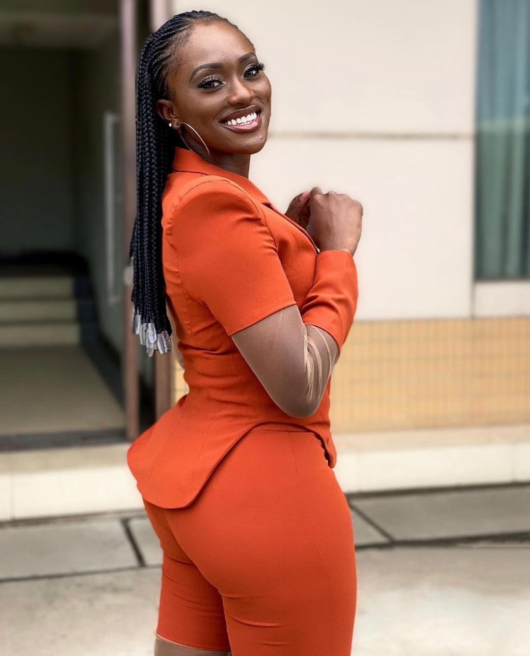 Bright Orange Women Beach Suits Slim Celebrity Lady Party Prom Tuxedos Blazer Red Carpet Leisure Outfit Top(Jacket+Pants)