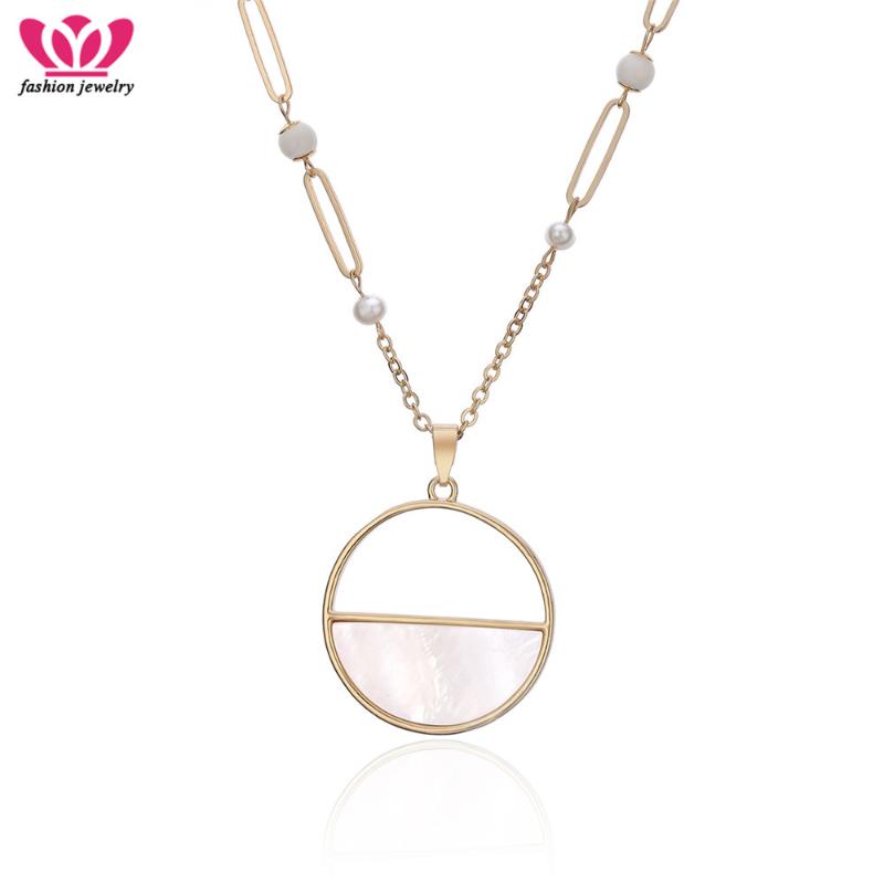 Pendant Necklaces Korea S Round Necklace Gold Color Cute Fashion Trendy Style Pearl Chains Charms For Bijoux Femme Jewelry Gifts
Pendant Necklaces Korea S Round Necklace Gold Color Cute Fashion Trendy Style Pearl Chains Charms For Bijoux Femme Jewelry Gifts