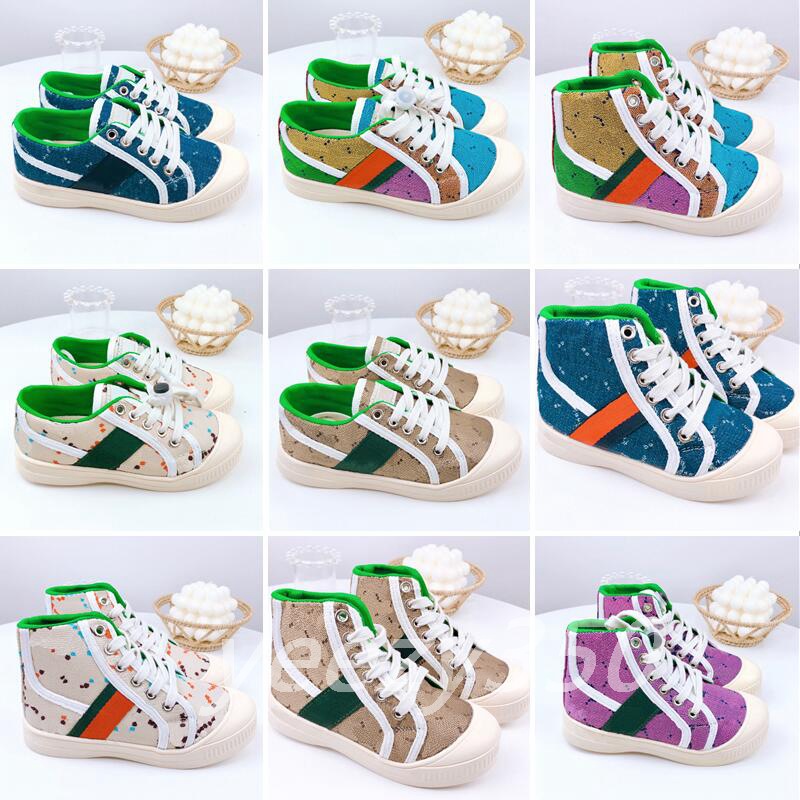 Kids Designer Casual Sneakers Tiger Childrens Tennis 1977 sneaker Girls Boys Tiger flower print ivory canvas linen fabric High Low Cut Fashion Shoes
Kids Designer Casual Sneakers Tiger Childrens Tennis 1977 sneaker Girls Boys Tiger flower print ivory canvas linen fabric High Low Cut Fashion Shoes