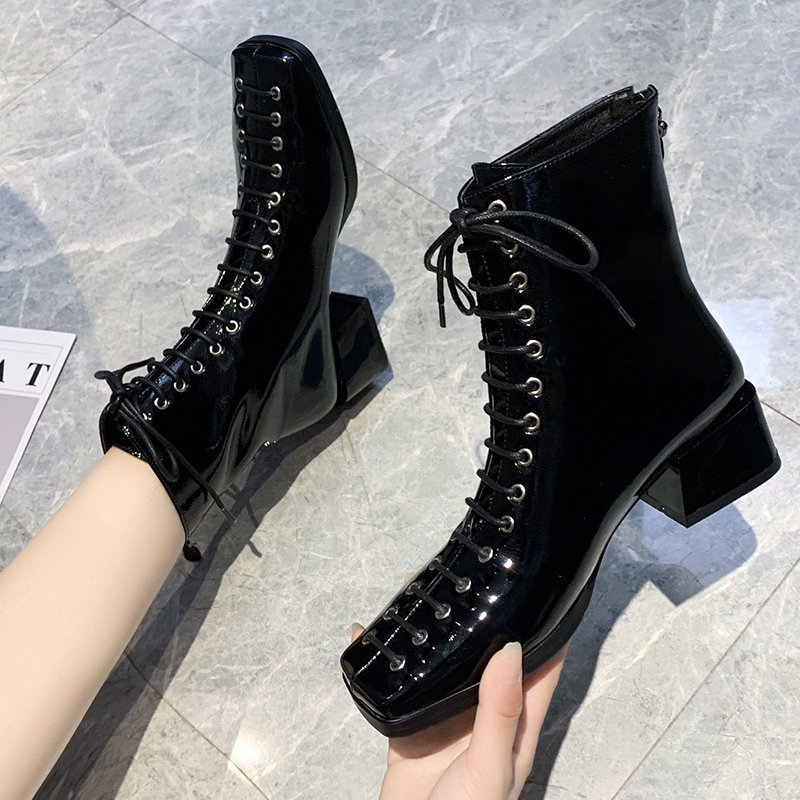 Dress Shoes Boots Women Autumn Square Toe Zip And Lace Up 4cm Heel Fashion For Black Blue Ladies Casual 35-40 AW6H
Dress Shoes Boots Women Autumn Square Toe Zip And Lace Up 4cm Heel Fashion For Black Blue Ladies Casual 35-40 AW6H