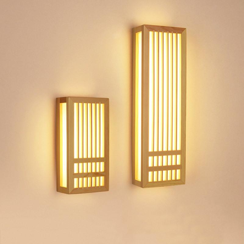 Wall Lamp LED Natural Bamboo Sconce Wood Japan Style Lighting Living Room Restaurant Cafe Bedroom El Hall Izakaya Light
Wall Lamp LED Natural Bamboo Sconce Wood Japan Style Lighting Living Room Restaurant Cafe Bedroom El Hall Izakaya Light