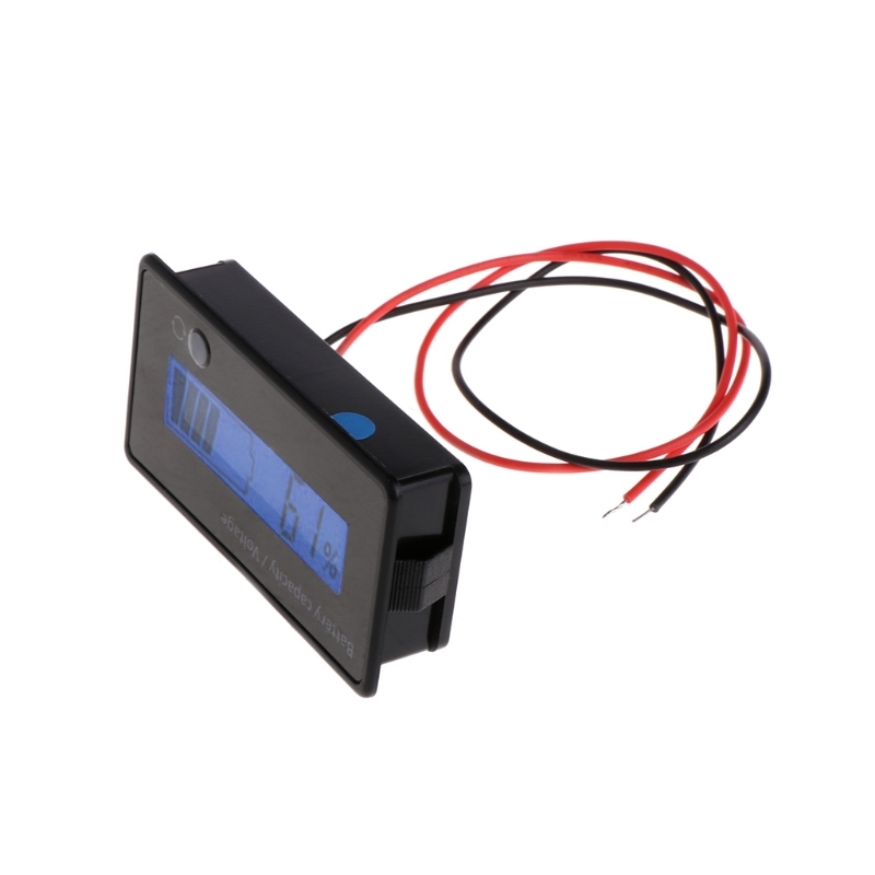8-70V Blue Lcd Lead Acid Lithium Battery Capacity Indicator Digital Voltometer Tester 40JA