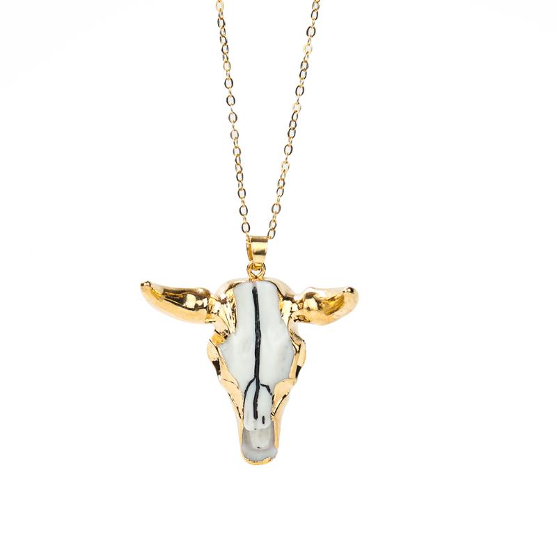 Pendant Necklaces Retro Gold Horn Cow Bull Necklace Devil Sweater Chain Satan Amulet Women Men Cowboy Punk Hip-hop Jewelry Gift
Pendant Necklaces Retro Gold Horn Cow Bull Necklace Devil Sweater Chain Satan Amulet Women Men Cowboy Punk Hip-hop Jewelry Gift