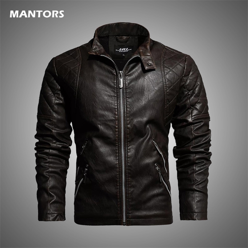 Autumn Winter Mens Leather Jacket Fleece Stand Collar PU Jacket Male Windproof Motorcycle Zipper Jackets Men Coat Clothes 211111, Kh49black
Autumn Winter Mens Leather Jacket Fleece Stand Collar PU Jacket Male Windproof Motorcycle Zipper Jackets Men Coat Clothes 211111, Kh49black