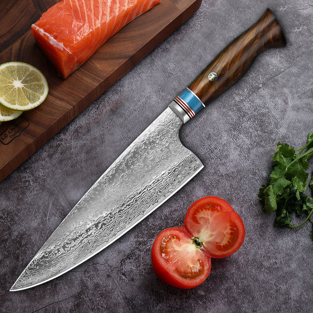 8 Inch Kitchen Chef Knives High Carbon VG10 Japanese 67ayer Damascus Kitchen Knife Stainess Stee Gyuto Knife
8 Inch Kitchen Chef Knives High Carbon VG10 Japanese 67ayer Damascus Kitchen Knife Stainess Stee Gyuto Knife